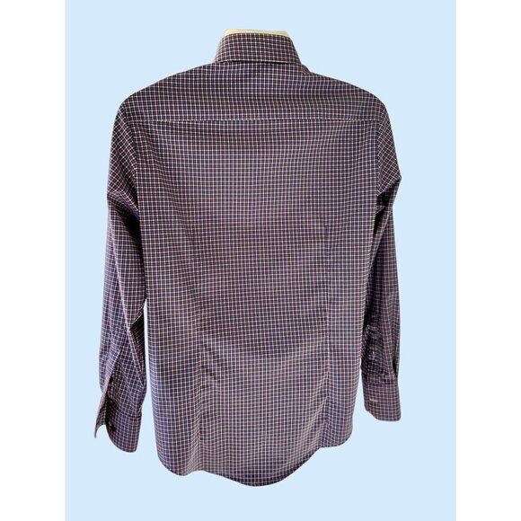 PERRY ELLIS PORTFOLIO THE TECH+SHIRT SLIM FIT COLLARED BUTTON DOWN PLAID SHIRT M - Picture 2 of 6